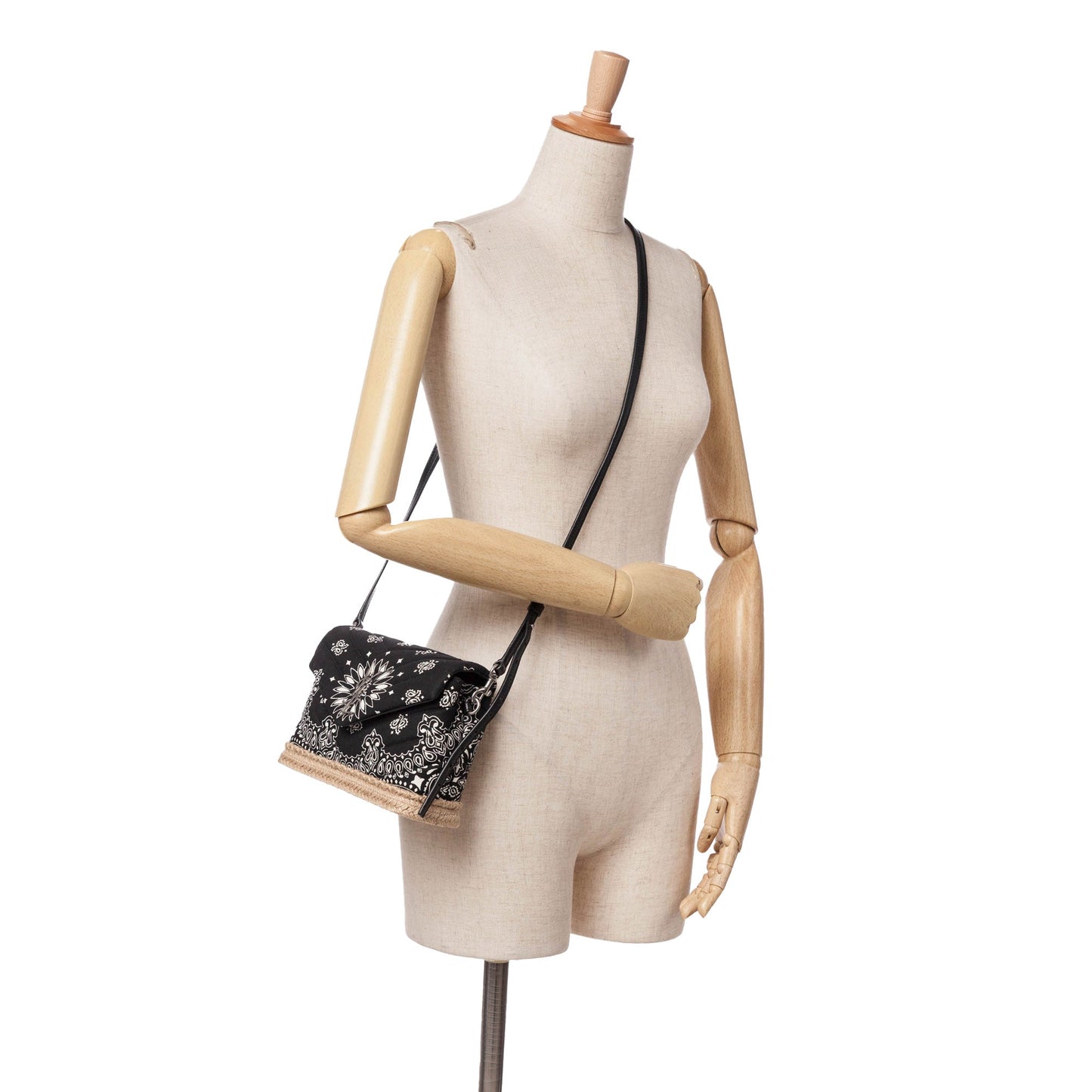 Saint Laurent Toy Matelasse Cotton Bandana Print Monogram LouLou Crossbody