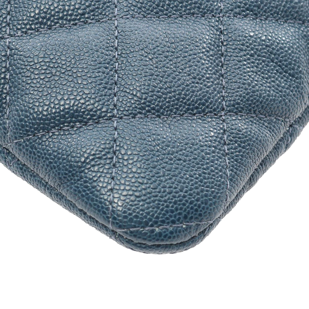 Chanel Medium Quilted Caviar Boy O Case Clutch