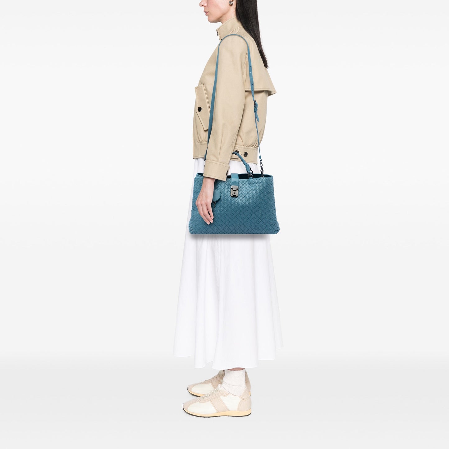 Bottega Veneta Medium Nappa Intrecciato Roma Tote