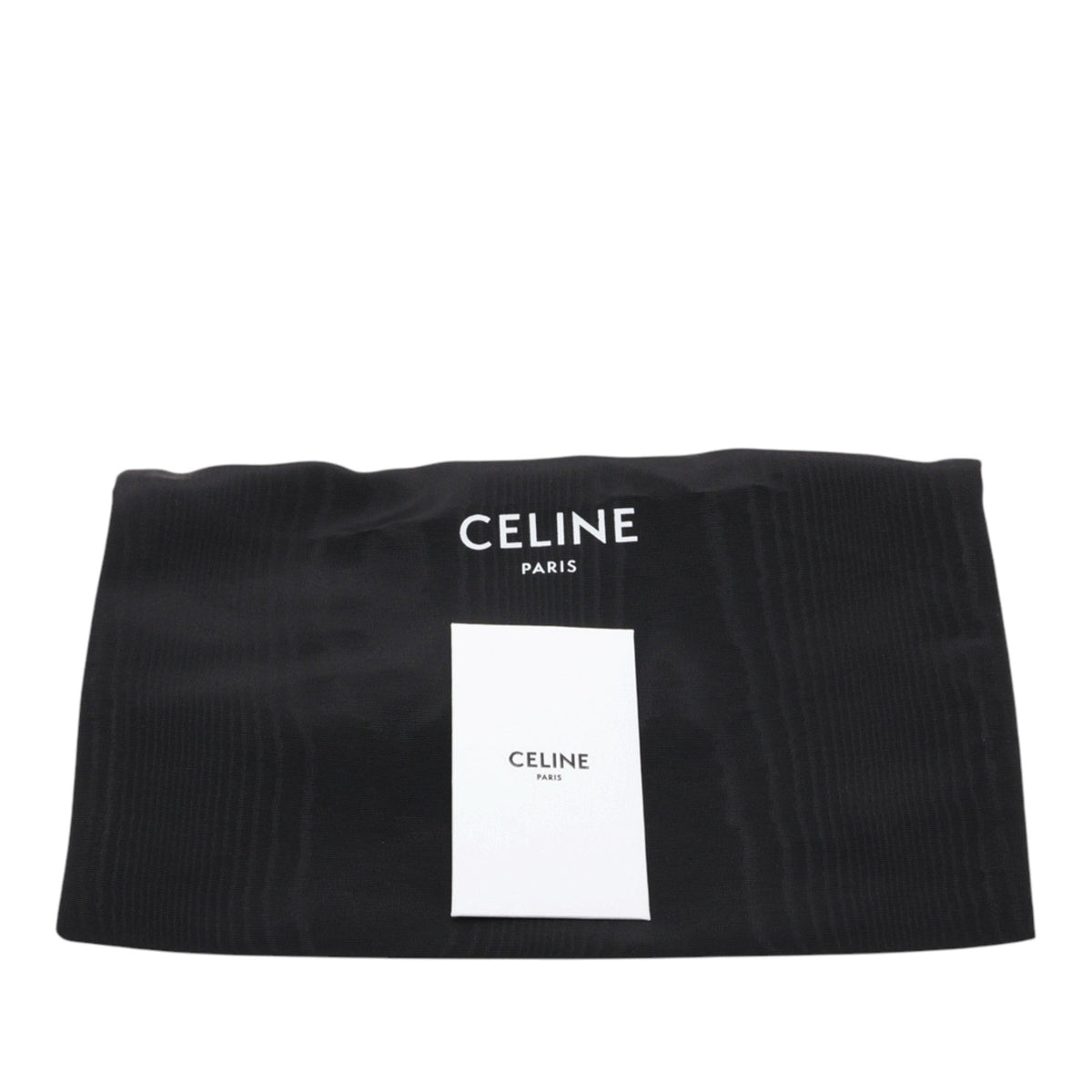 Celine Medium Triomphe Coated Canvas Logo Crossbody — Black