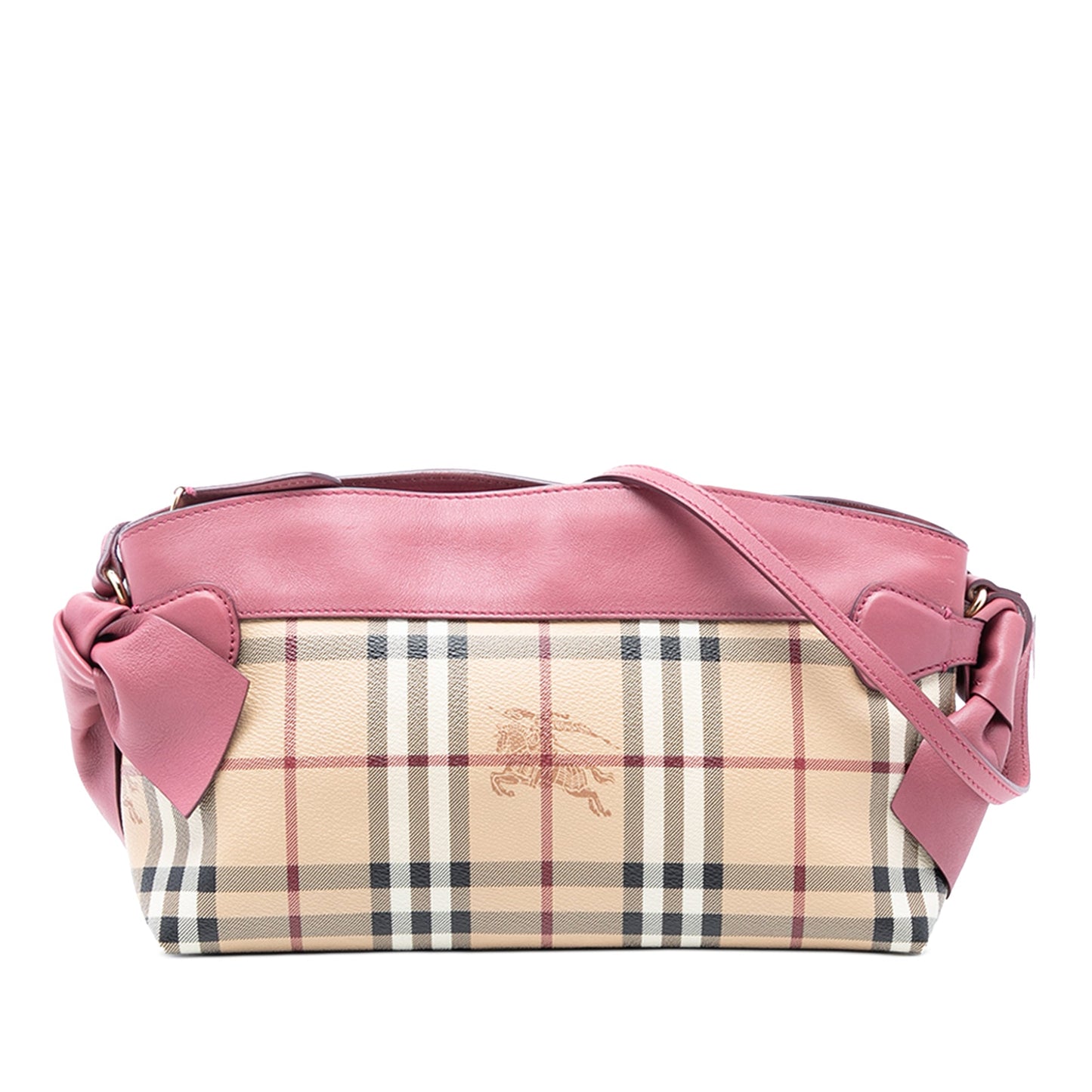Burberry Haymarket Check Coated Canvas Bow Tie Crossbody