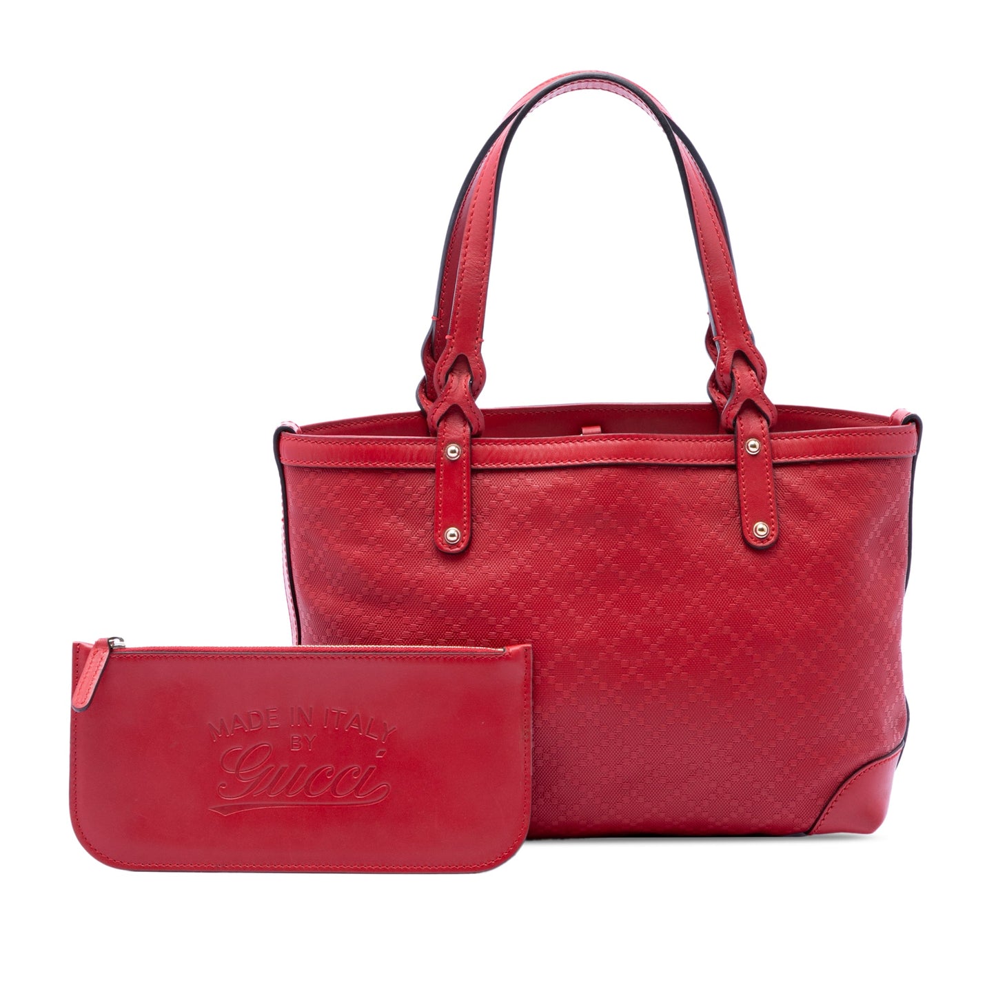 Gucci Small Diamante Leather Craft Tote