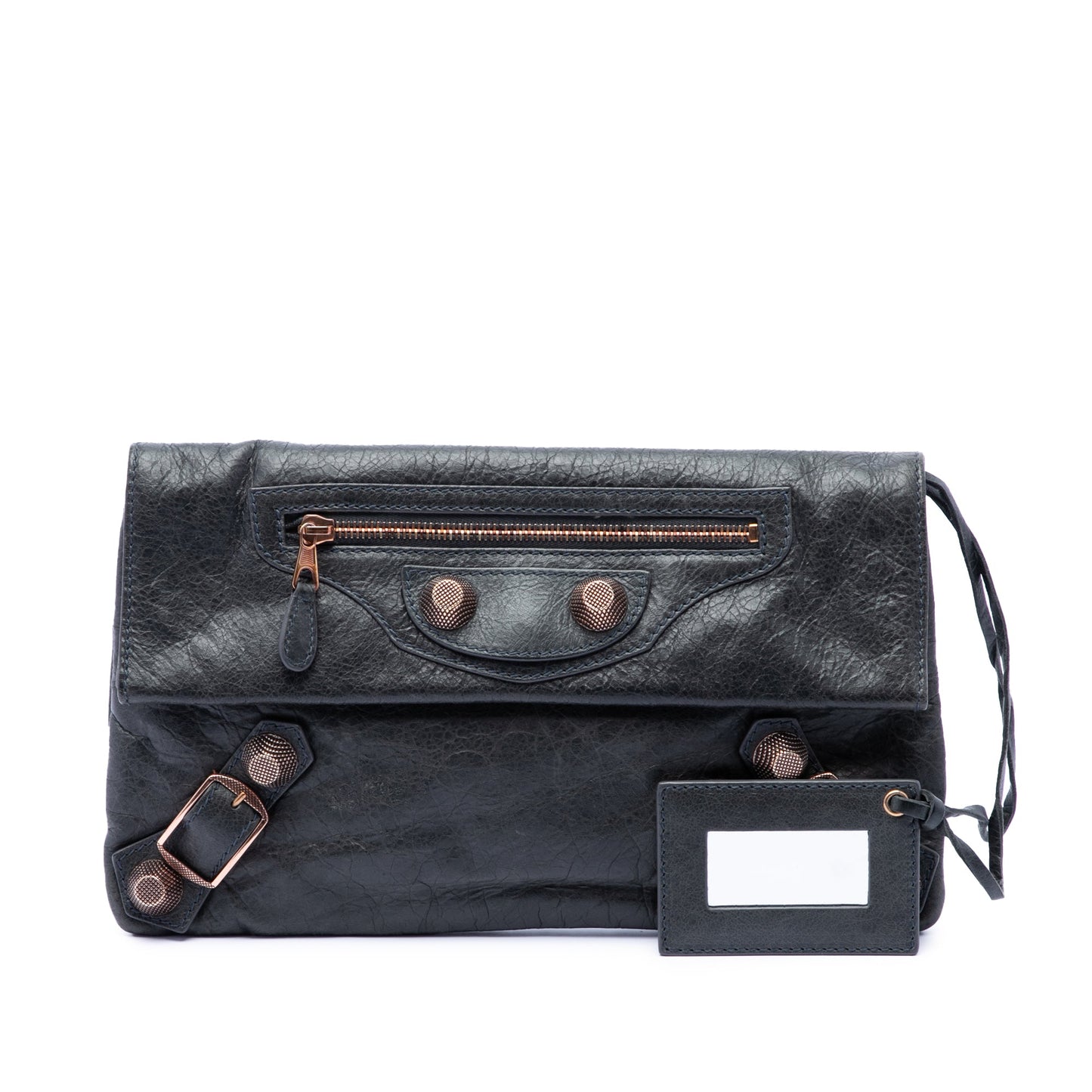 Balenciaga Lambskin Motocross Giant 21 Envelope Clutch