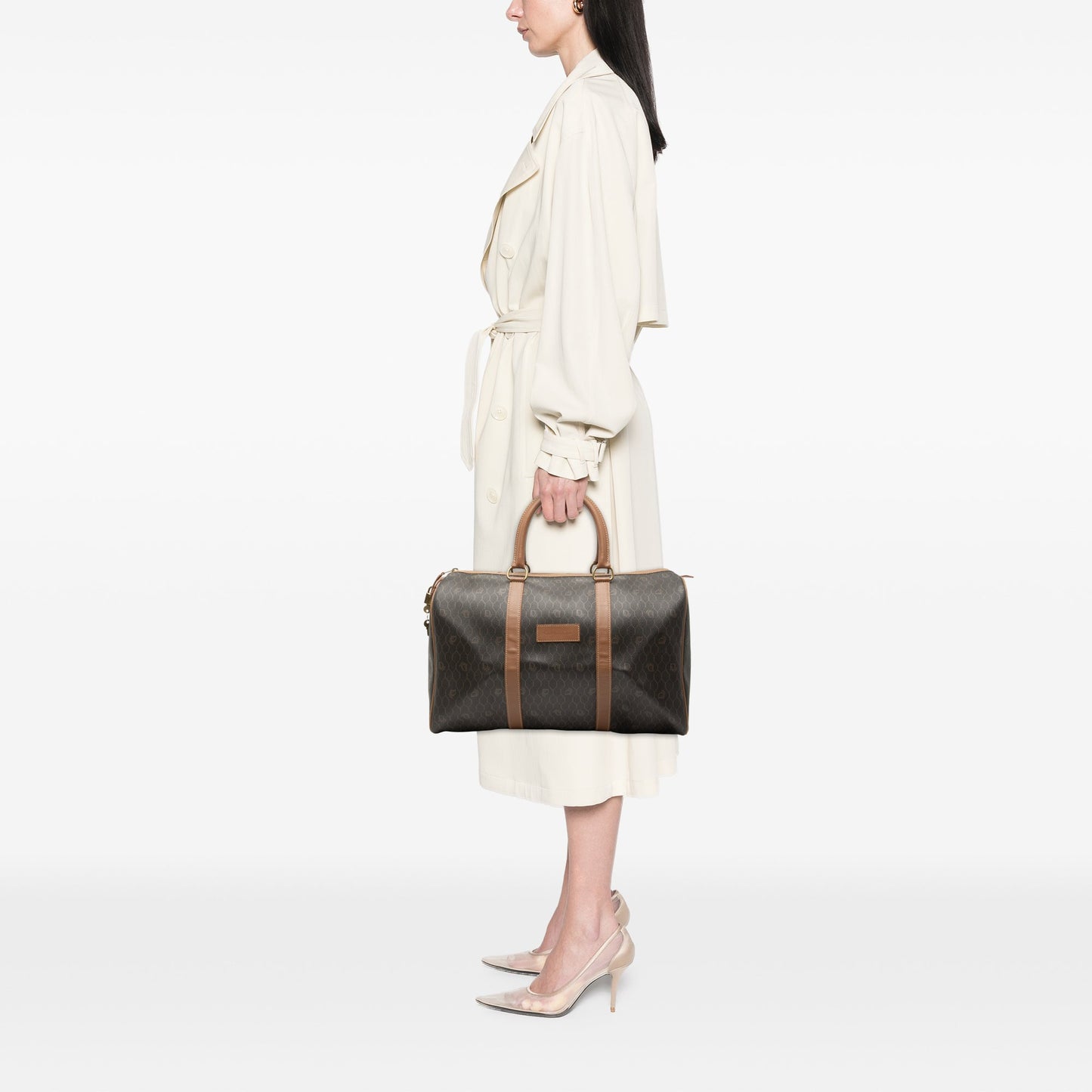 Dior Honeycomb Coated Canvas Travel Bag