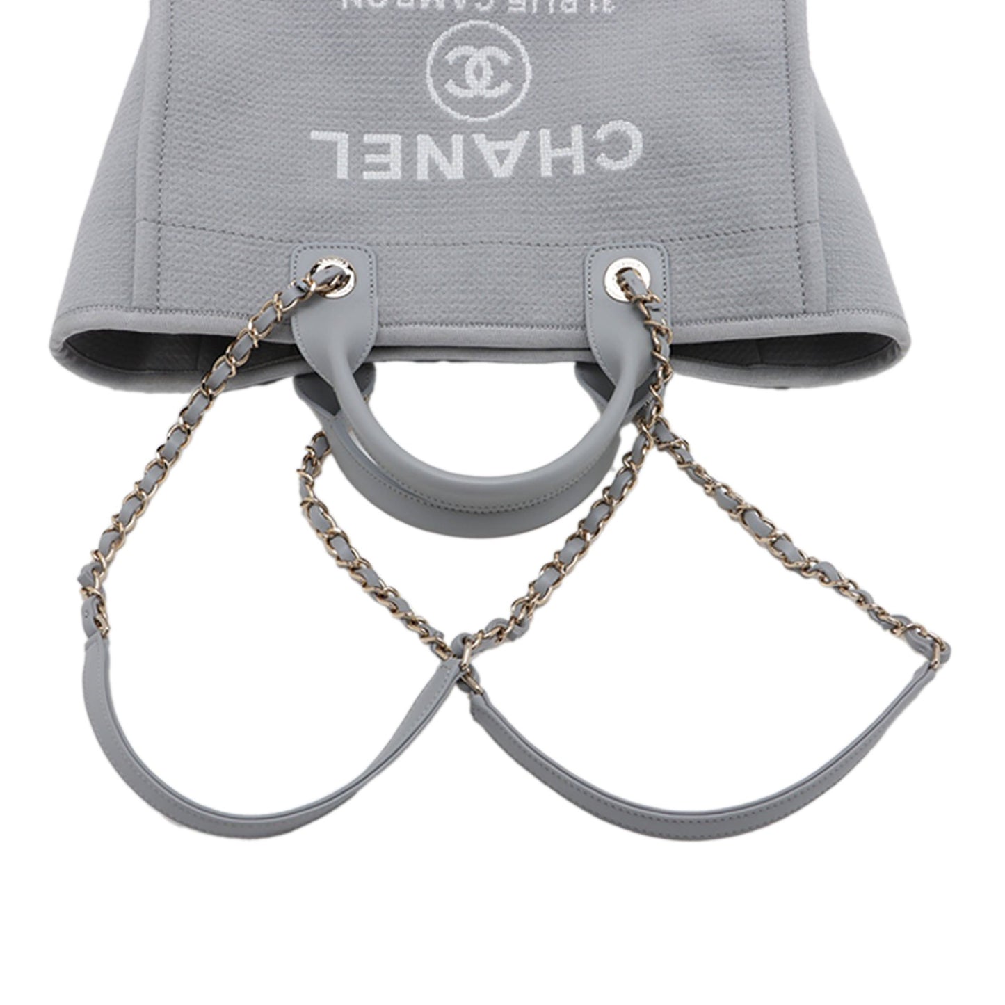 Chanel Small Canvas Deauville Tote