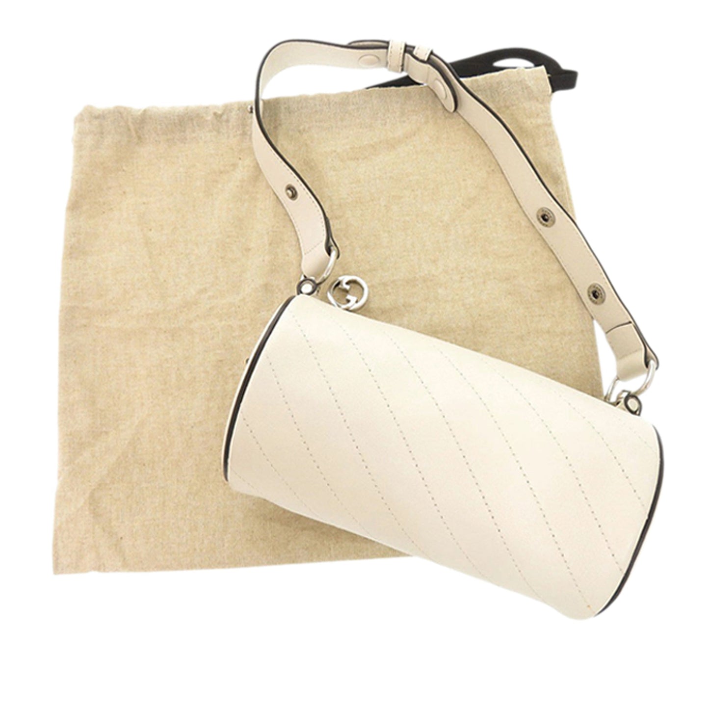 Gucci Mini Calfskin Blondie Barrel Shoulder Bag