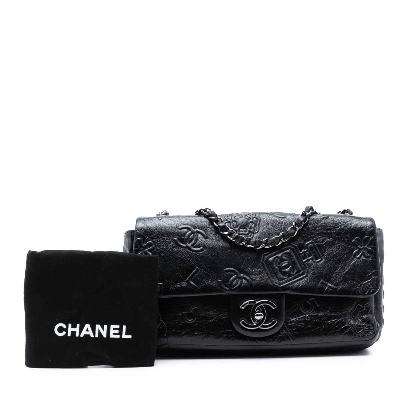 Chanel Medium Embossed Calfskin Precious Symbols Flap