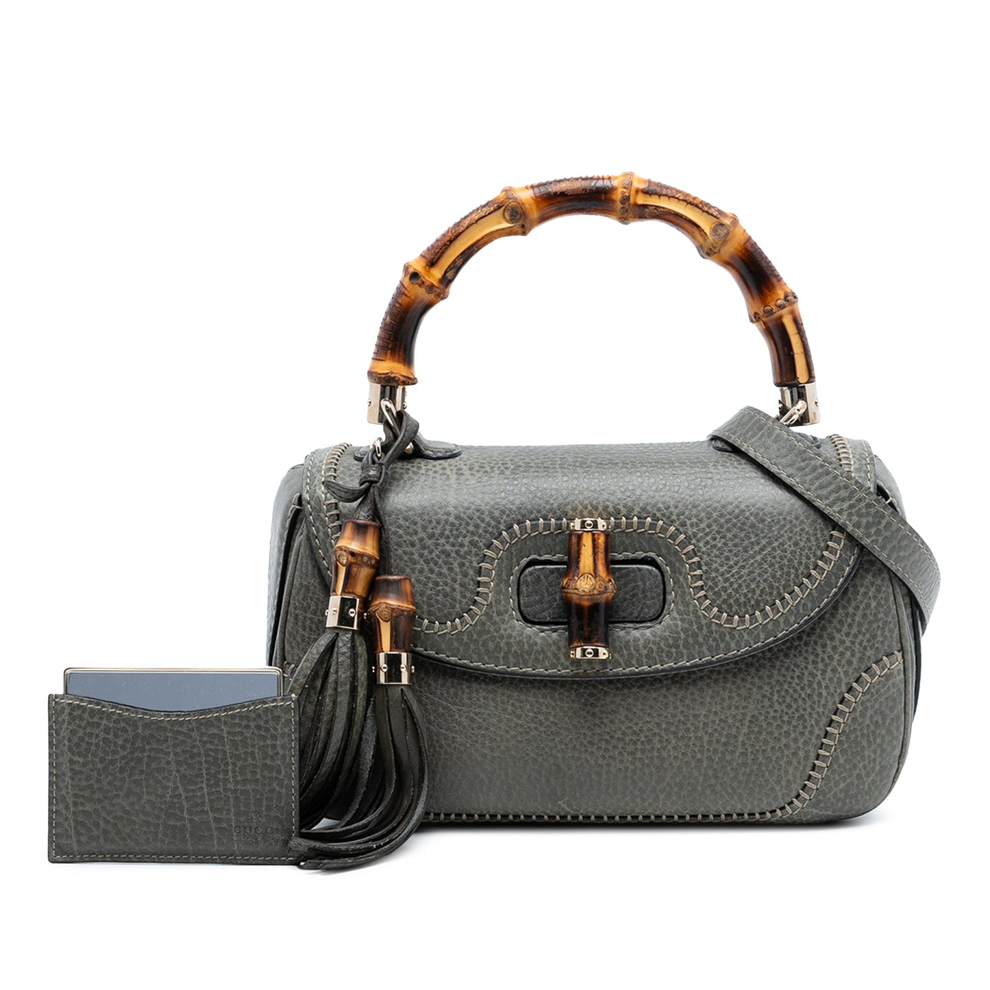 Gucci Medium Calfskin New Bamboo Top Handle Bag