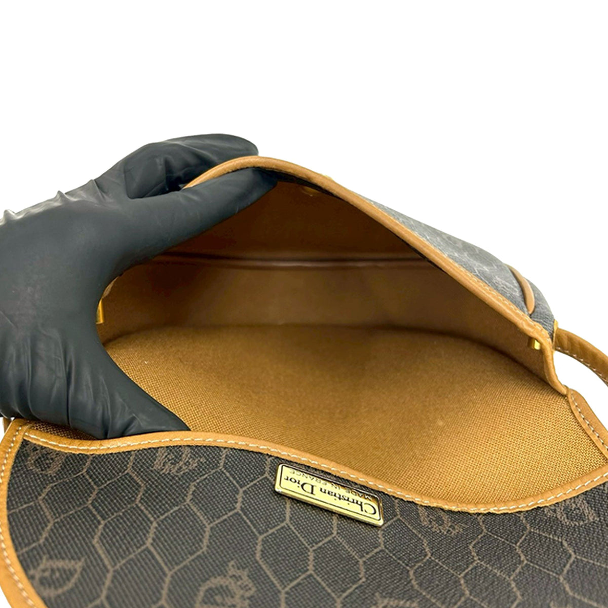 Dior Honeycomb Coated Canvas Crossbody
