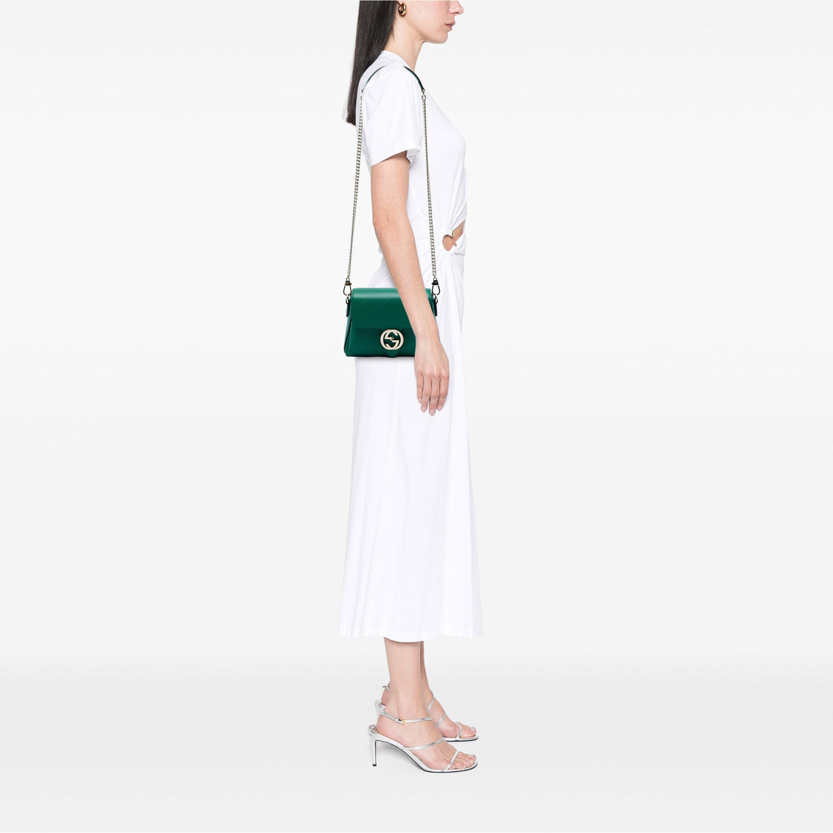 Gucci Small Dollar Calfskin Interlocking G Crossbody