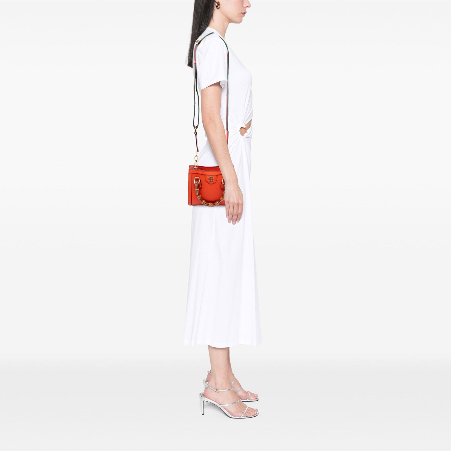 Gucci Mini Calfskin Bamboo Diana Satchel
