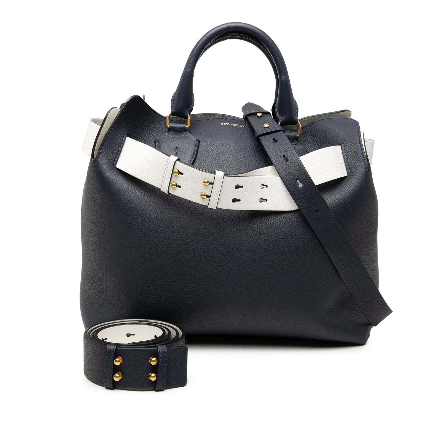 Burberry Medium Bicolor Leather Marais Belt Bag