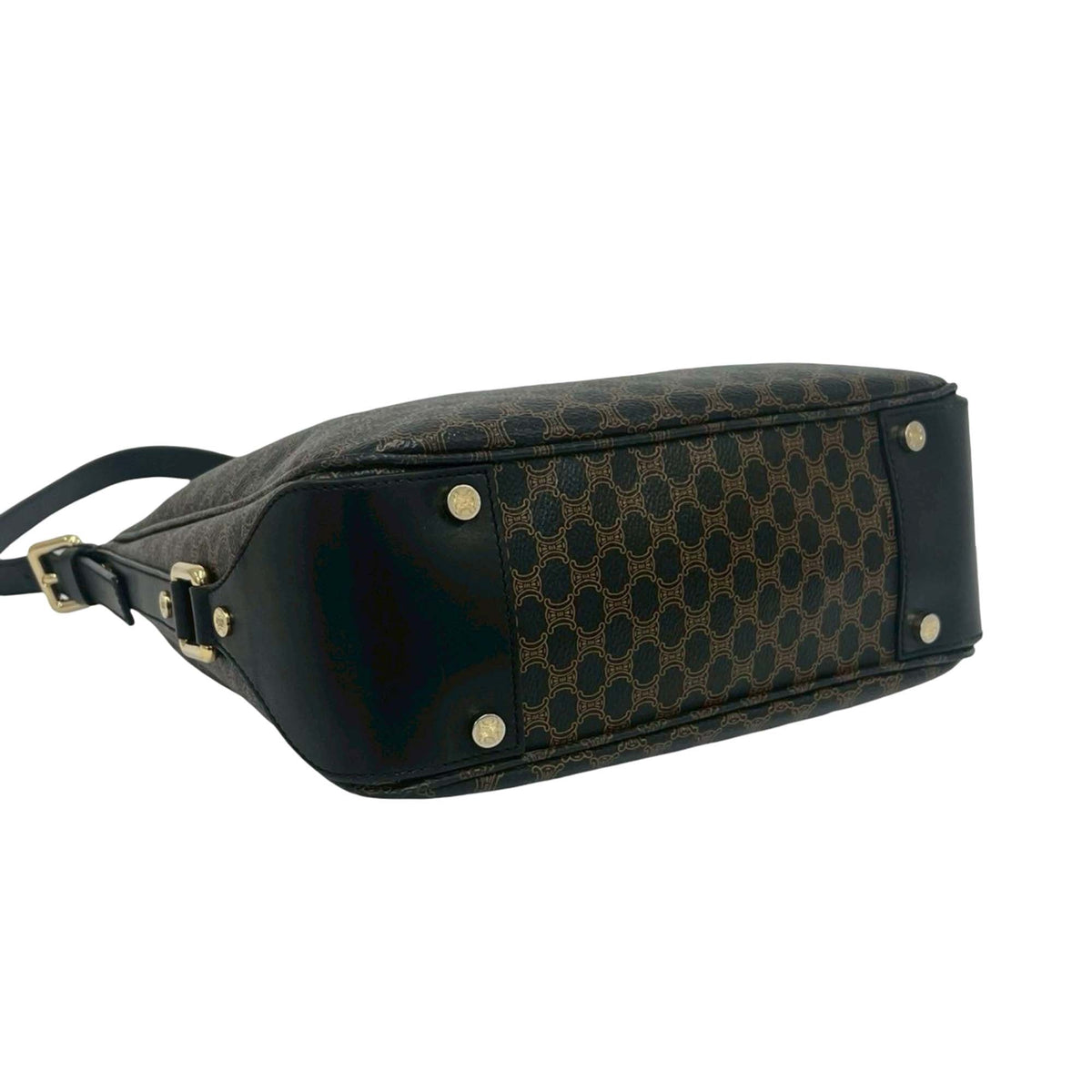 Celine Macadam Coated Canvas Shoulder Bag