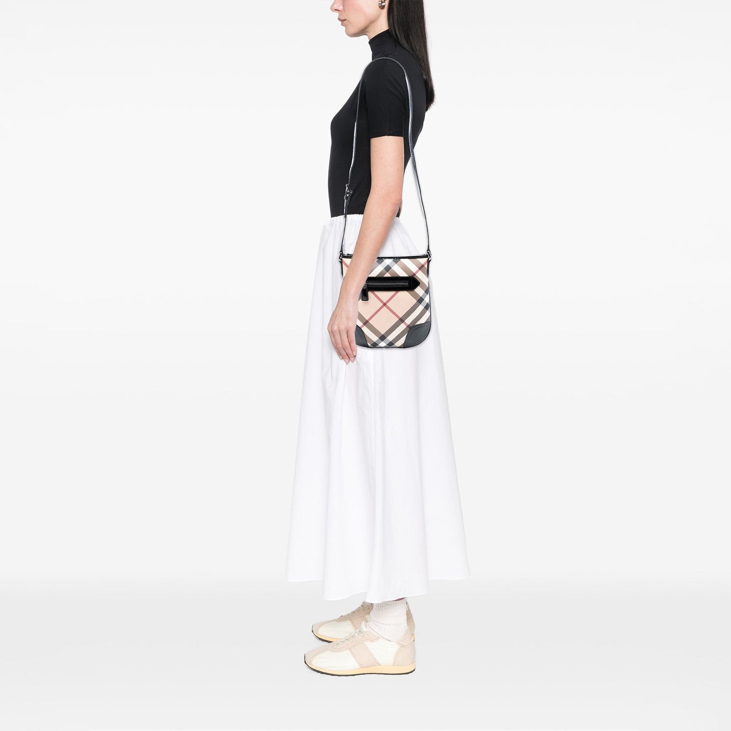 Burberry Supernova Check Coated Canvas Dryden Crossbody