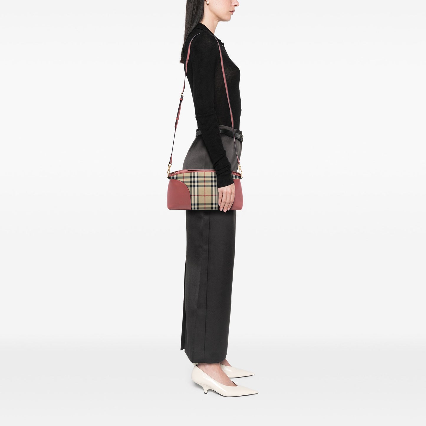 Burberry Small Horseferry Check Coated Canvas Chichester Crossbody