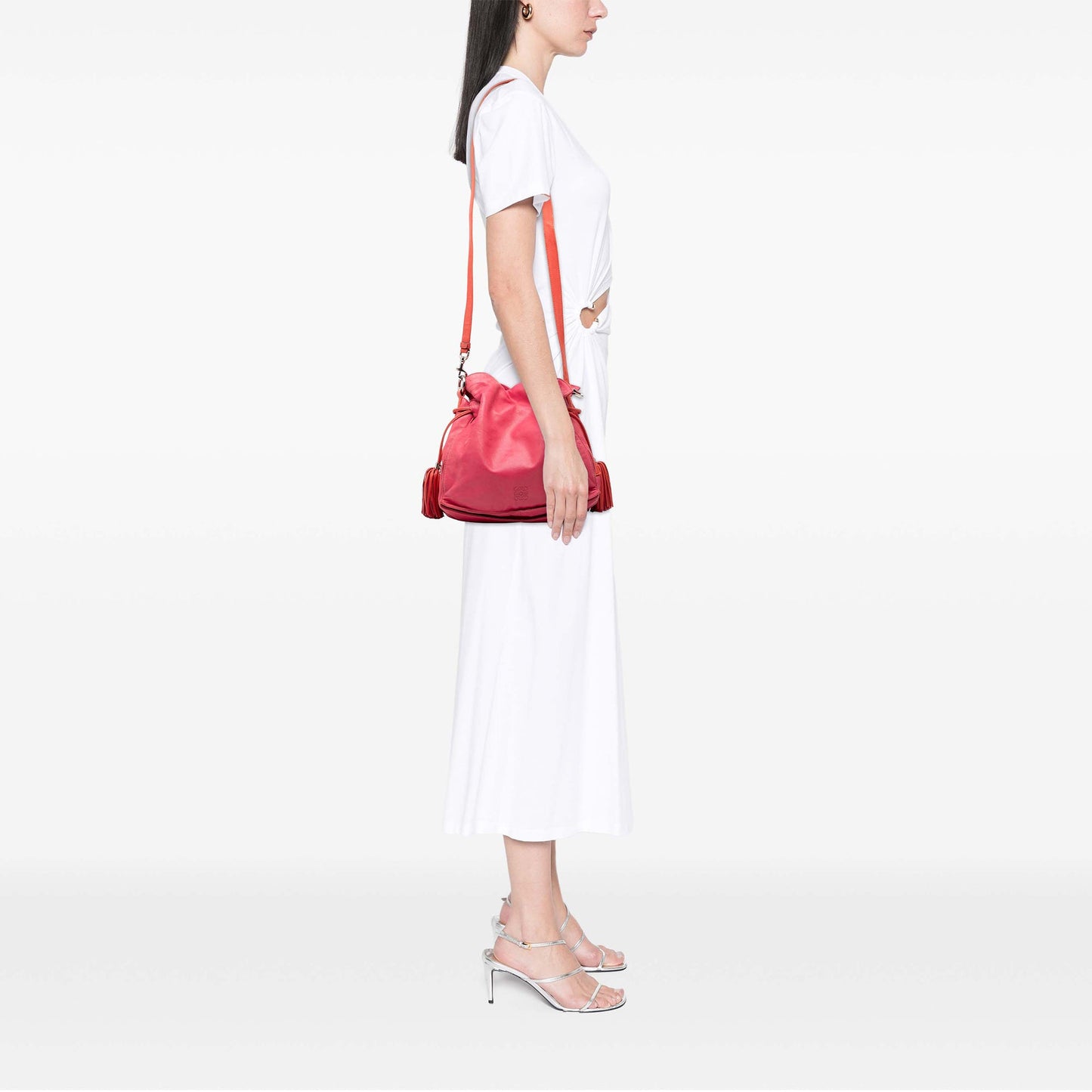 LOEWE Bicolor Nappa Flamenco Tassel 30 Crossbody