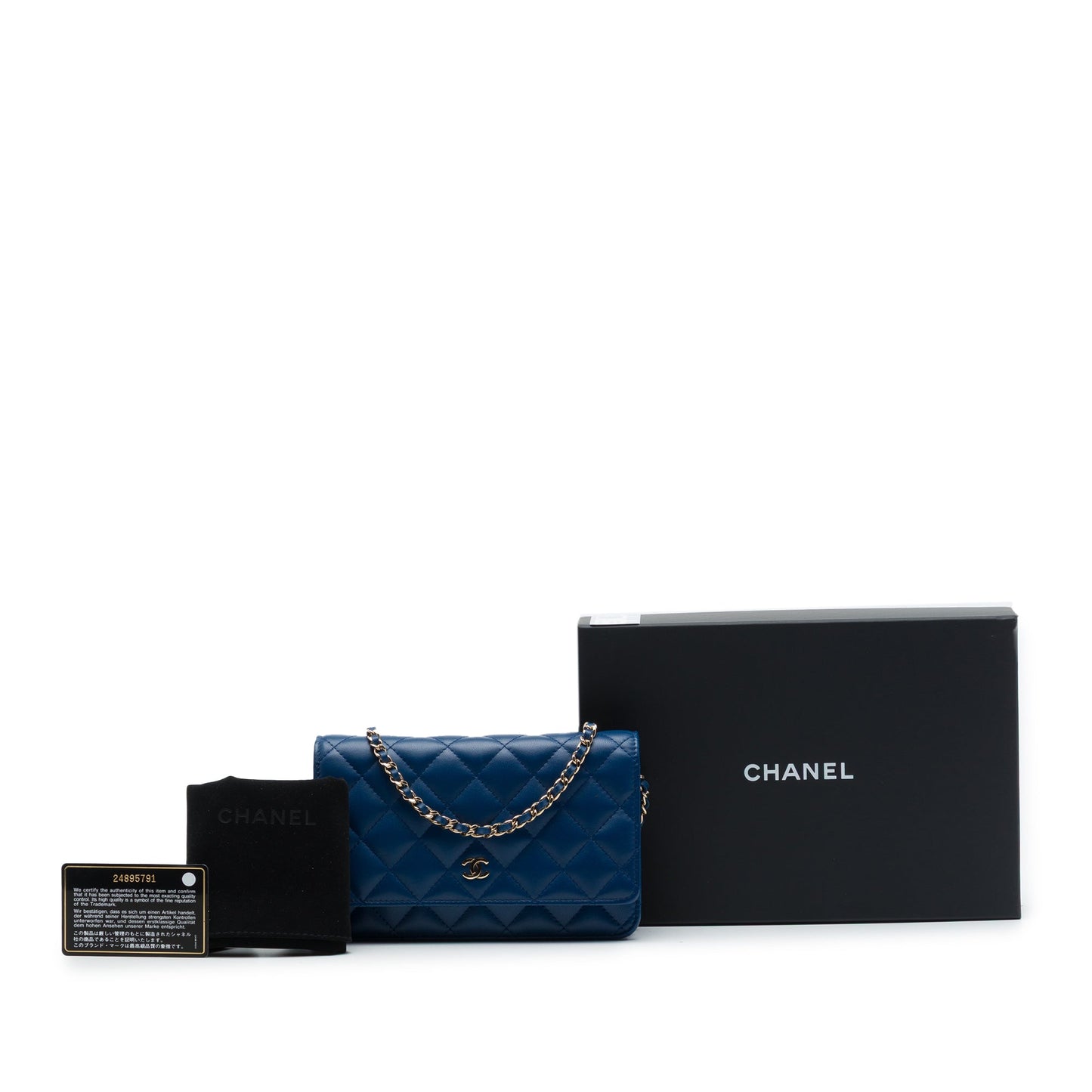 Chanel CC Quilted Lambskin Wallet On Chain