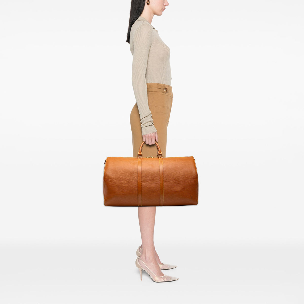 Louis Vuitton Epi Keepall 55 — Brown