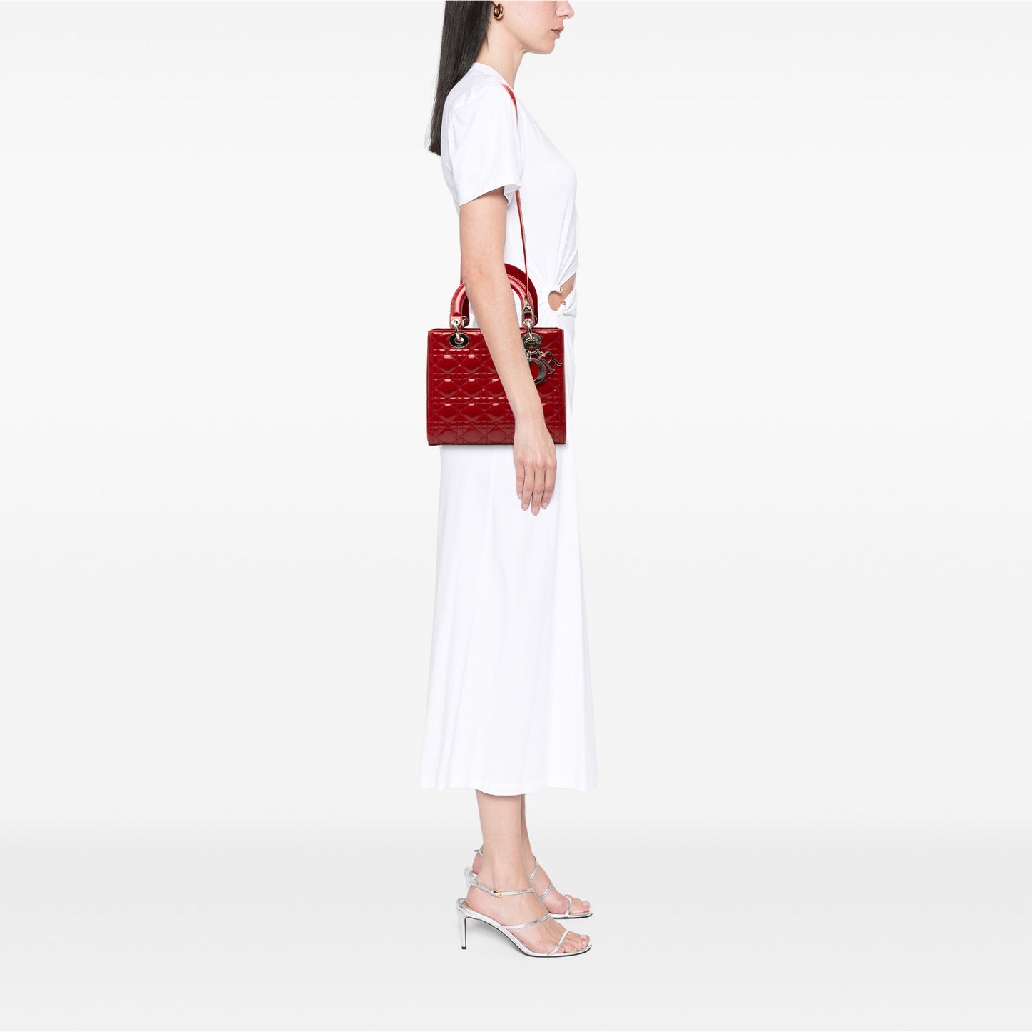 Dior Medium Patent Cannage Lady Dior
