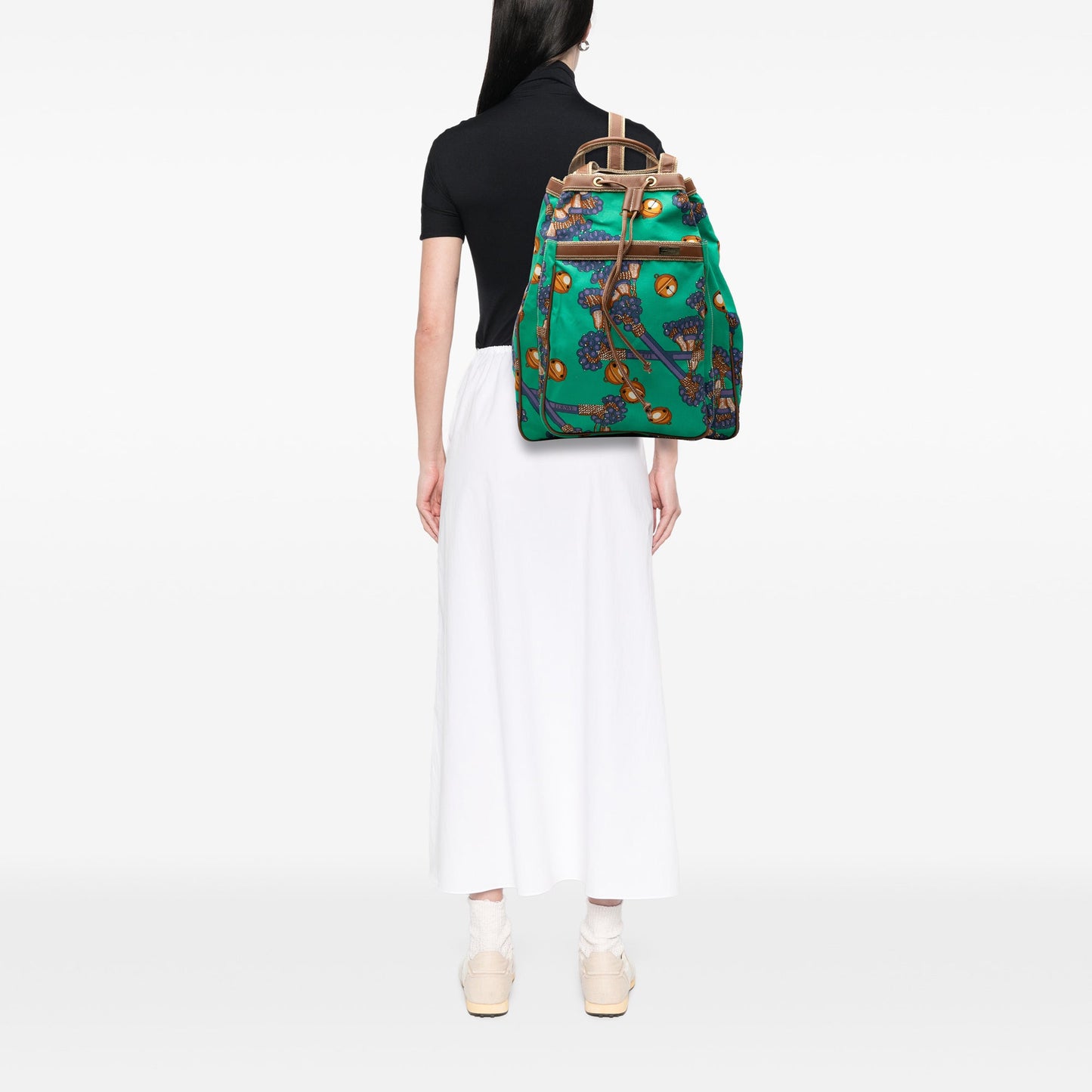 LOEWE Coleccion Jerez Printed Canvas Travel Backpack