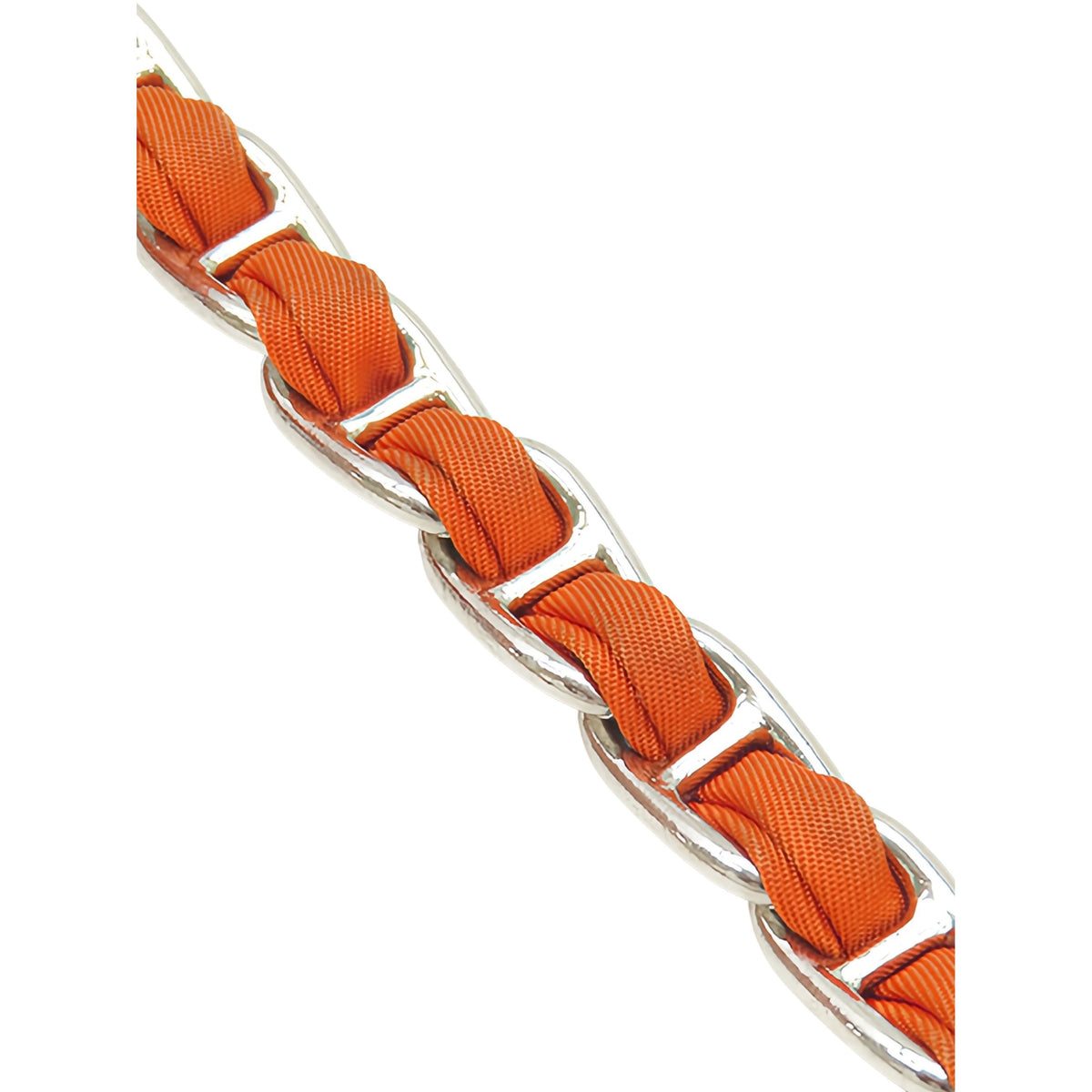 Prada Impuntu Tessuto Chain Crossbody — Orange