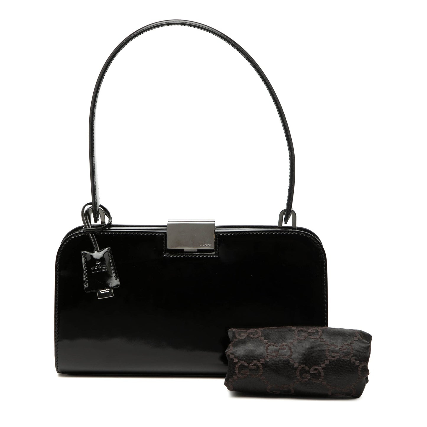 Gucci Patent Clasp Handbag