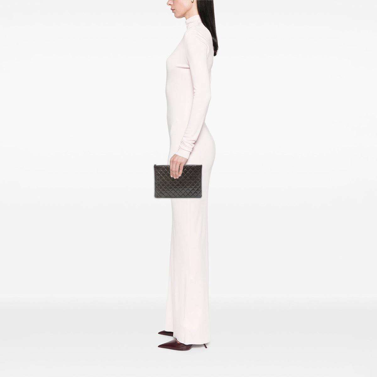 Chanel Large Crinkled Patent O Case Clutch