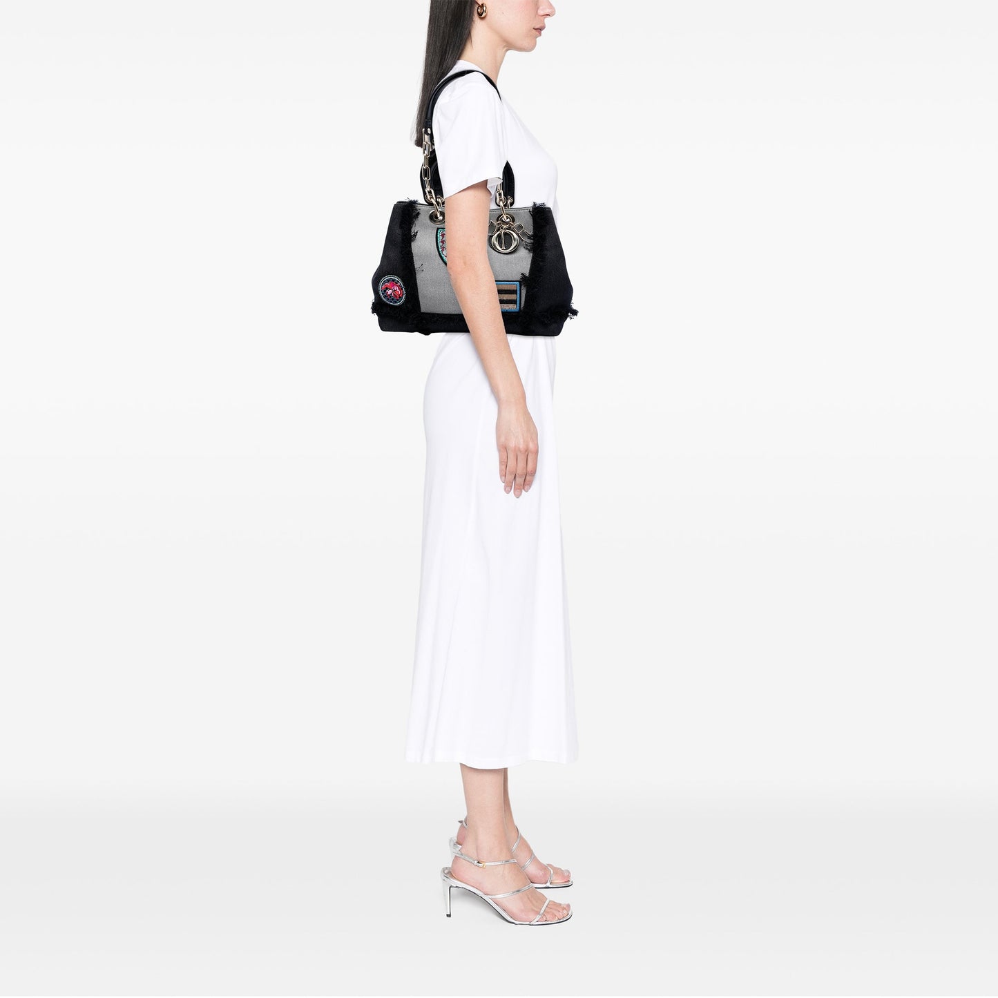 Dior Denim Patch D Light Satchel
