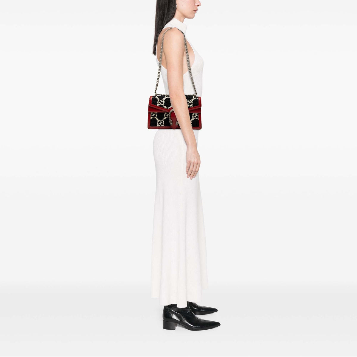 Gucci Medium GG Tweed Dionysus Shoulder Bag