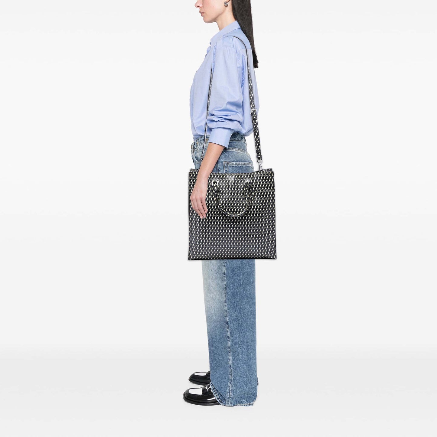 Prada Saffiano Stampato Shopping Tote
