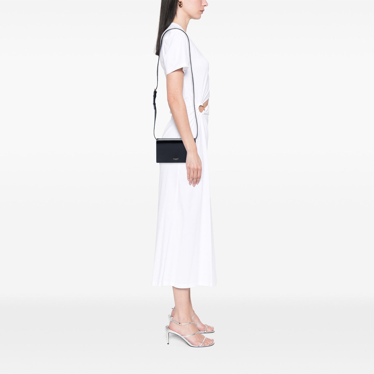 Saint Laurent Smooth Calfskin Monogram Crossbody