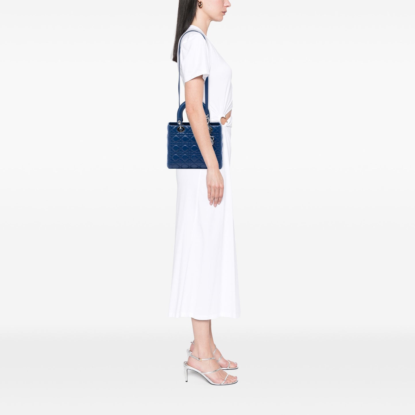 Dior Medium Lambskin Cannage Lady Dior
