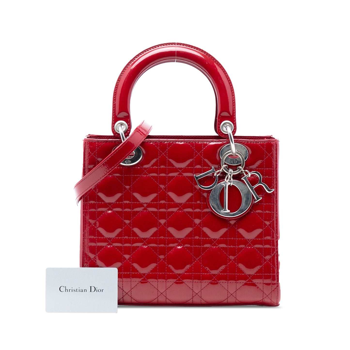 Dior Medium Patent Cannage Lady Dior