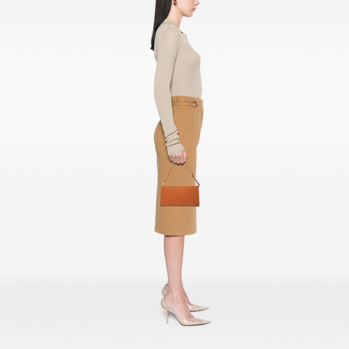 Louis Vuitton Epi Pochette Accessoires — Brown