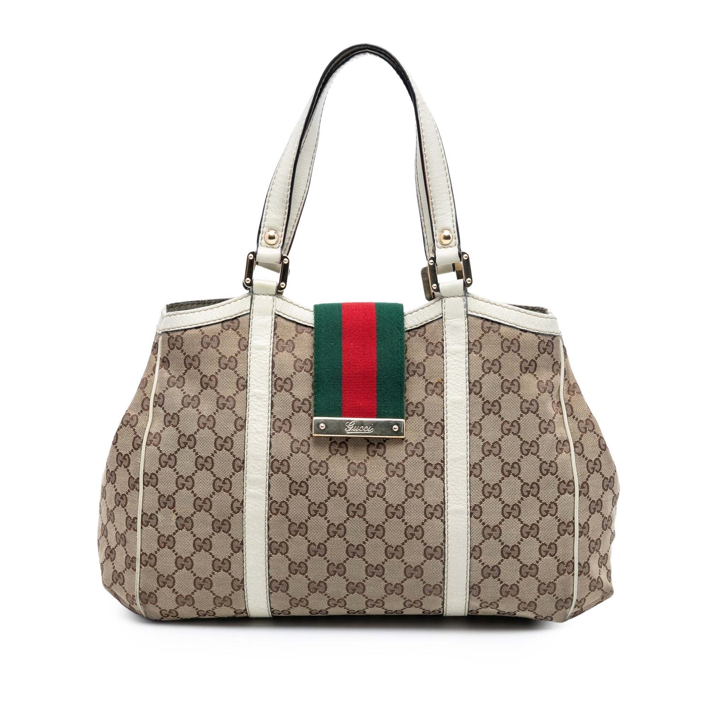 Gucci GG Canvas Web New Ladies Tote