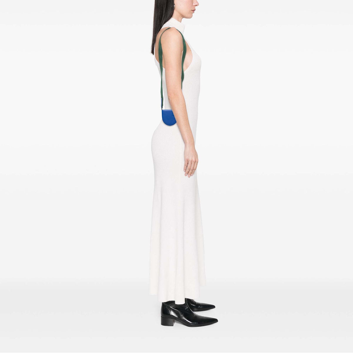 LOEWE Mini Soft Calfskin Heel Pouch — Blue