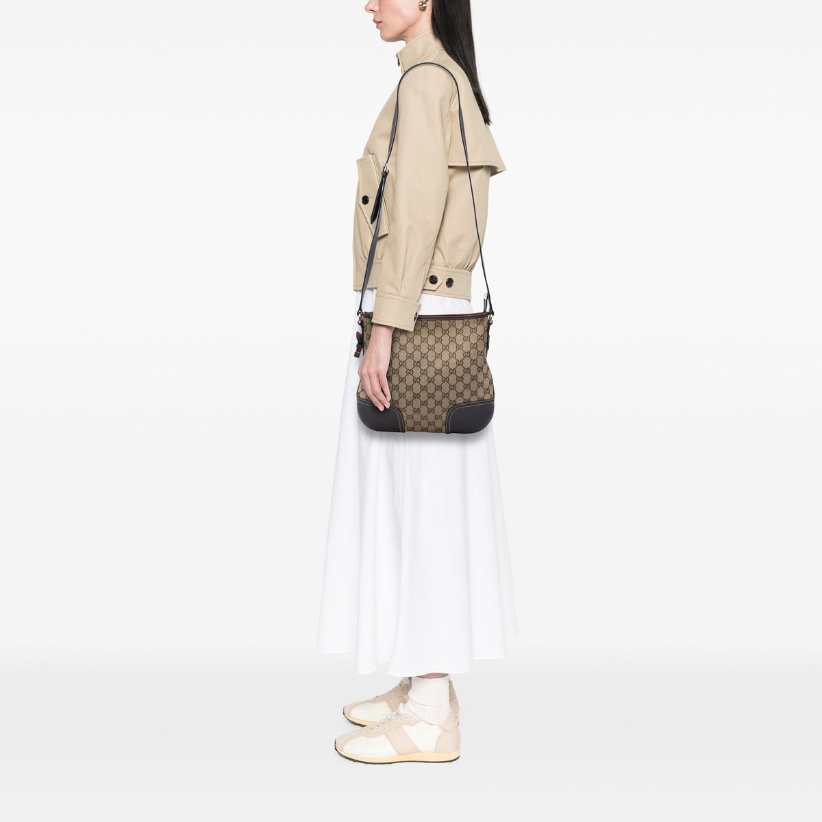 Gucci GG Canvas Web Princy Crossbody