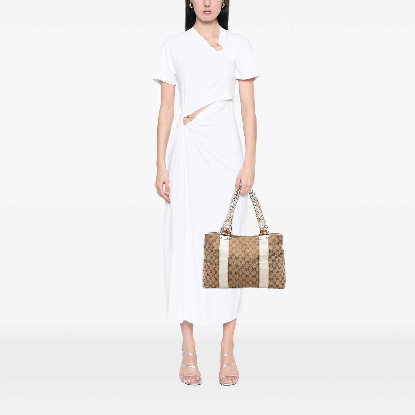 Medium GG Canvas Bamboo Libeccio Tote