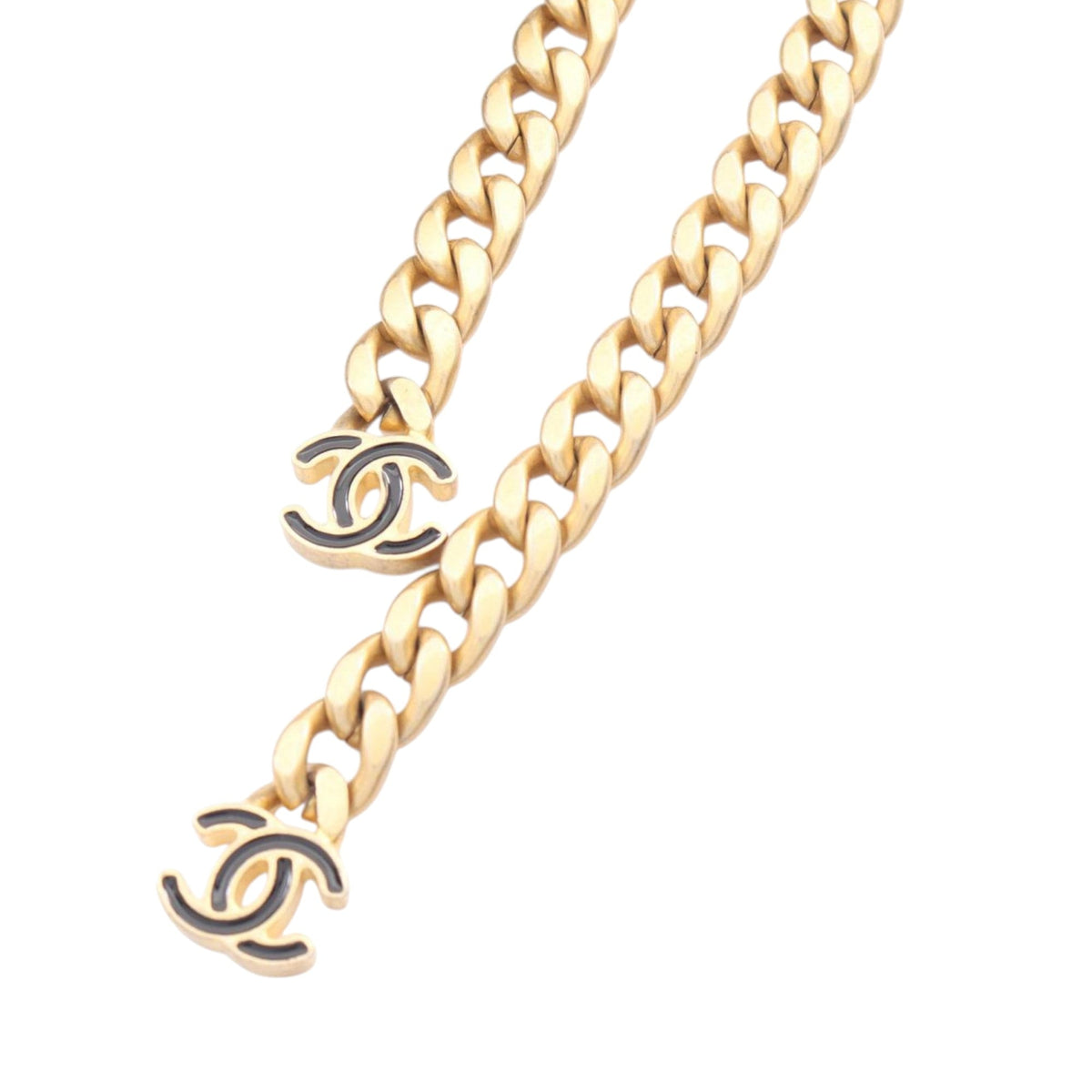 Chanel Quilted CC Lambskin Lacquered Chain Phone Holder