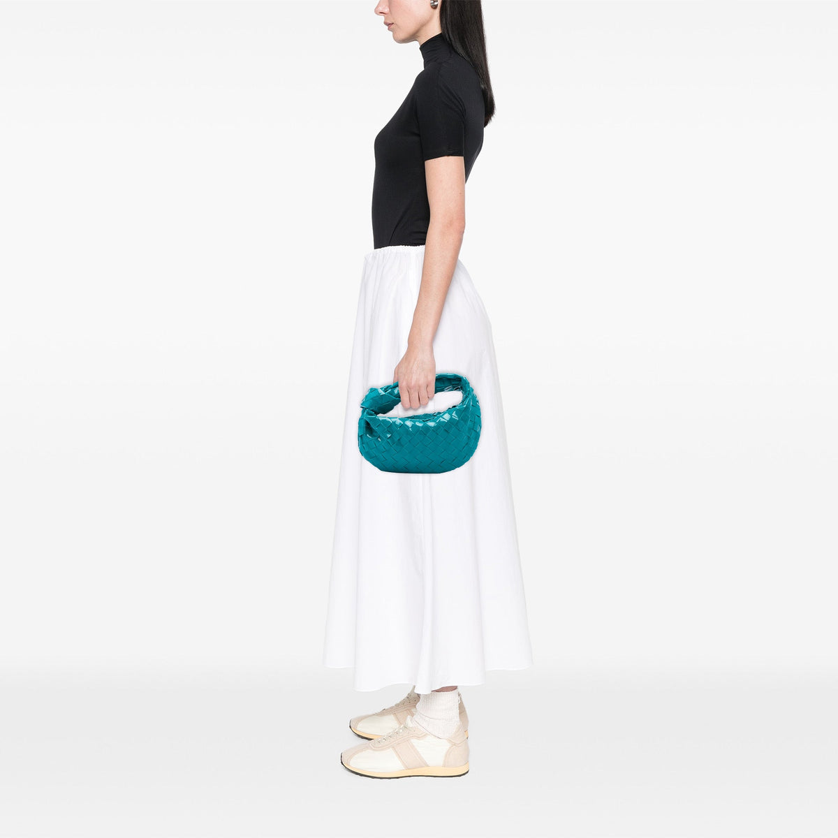 Bottega Veneta Mini Patent Intrecciato Jodie