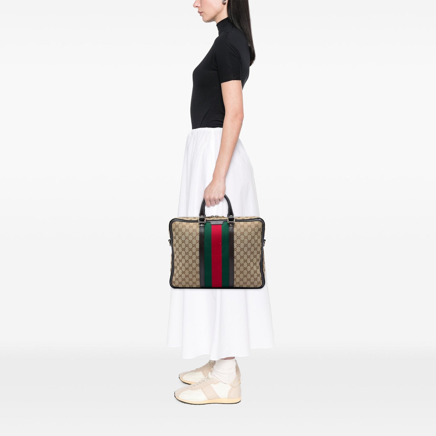 Gucci GG Canvas Web Briefcase