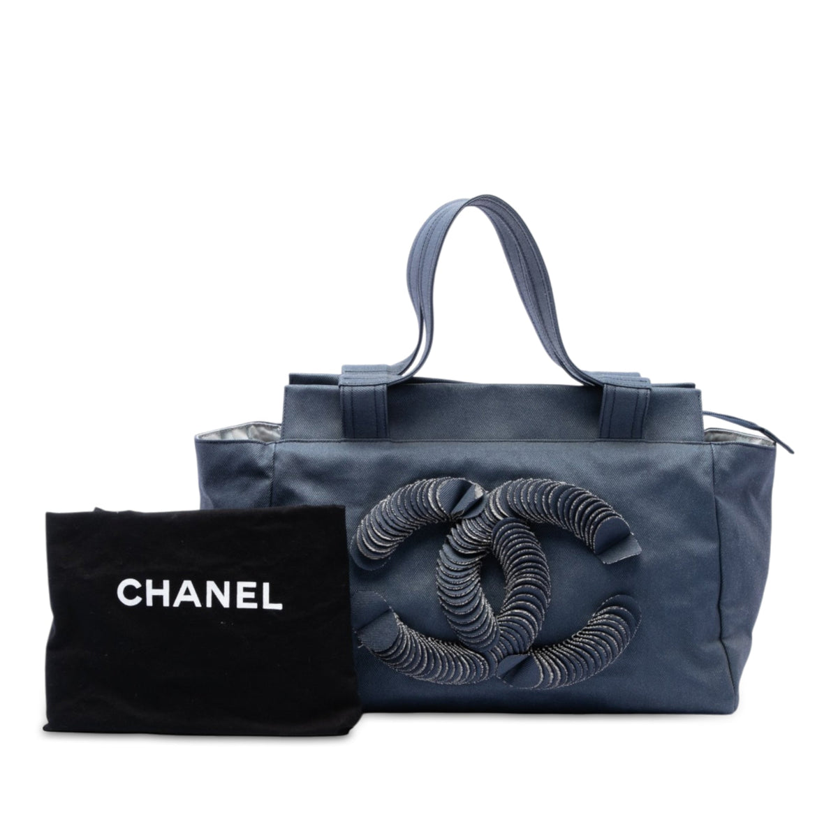 Chanel CC Denim Disc Tote