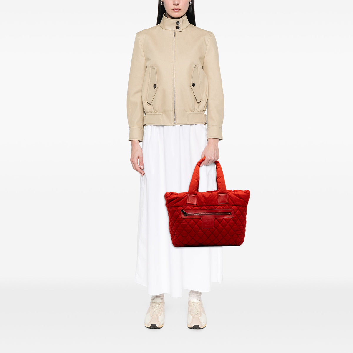 Chanel Medium Quilted Nylon Coco Cocoon Tote