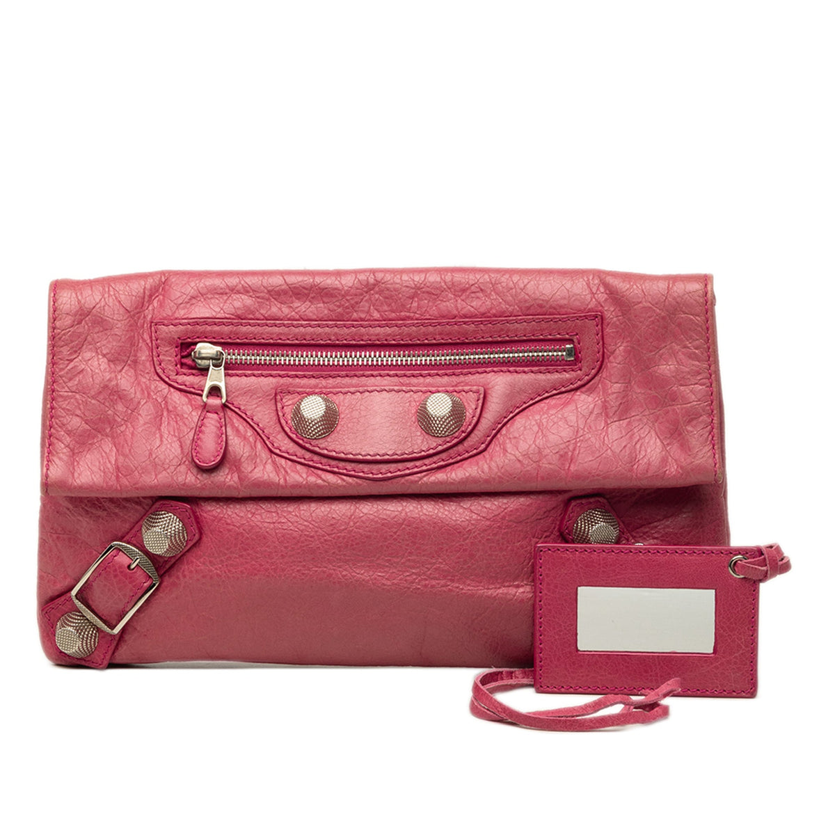 Balenciaga Lambskin Motocross Giant 21 Envelope Clutch