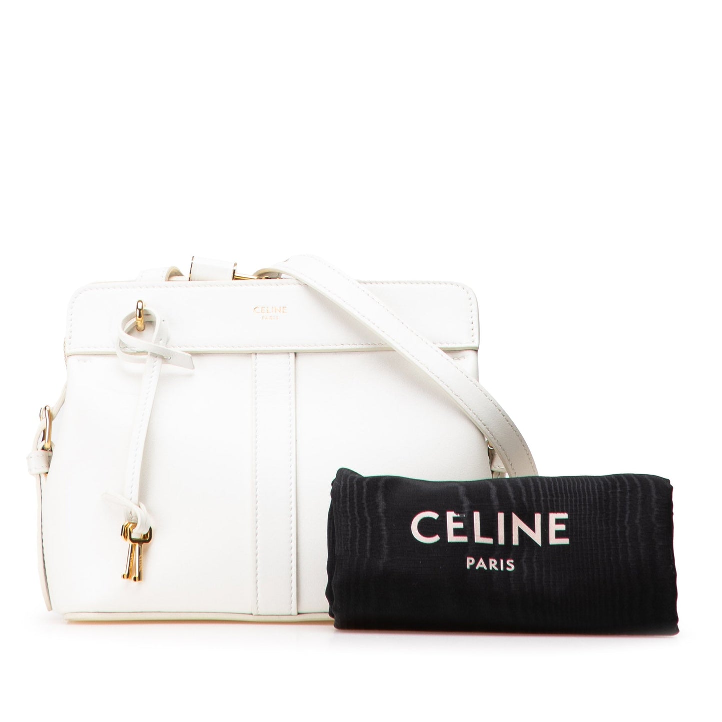 Celine Teen Leather Cabas De France Crossbody