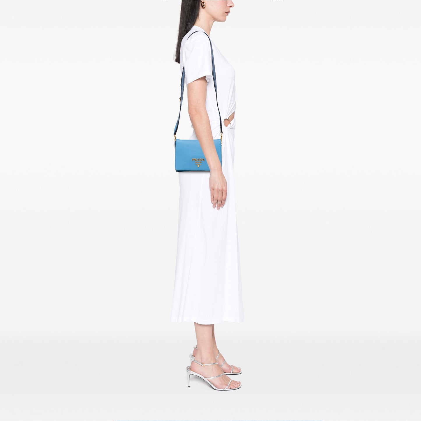 Prada Vitello Daino Flap Crossbody