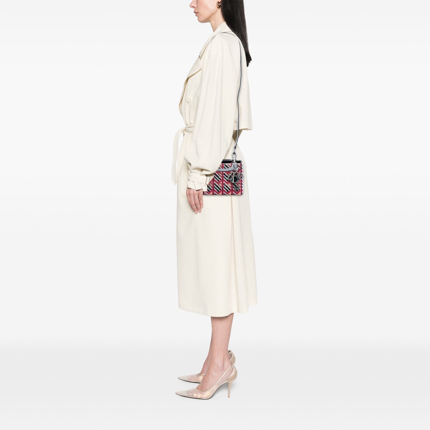 Dior Mini Patent Sequined Lady Dior