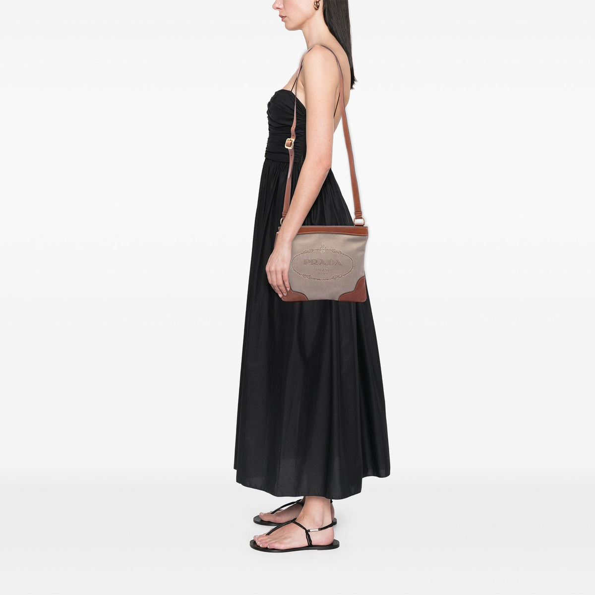 Prada Canvas Canapa Logo Crossbody