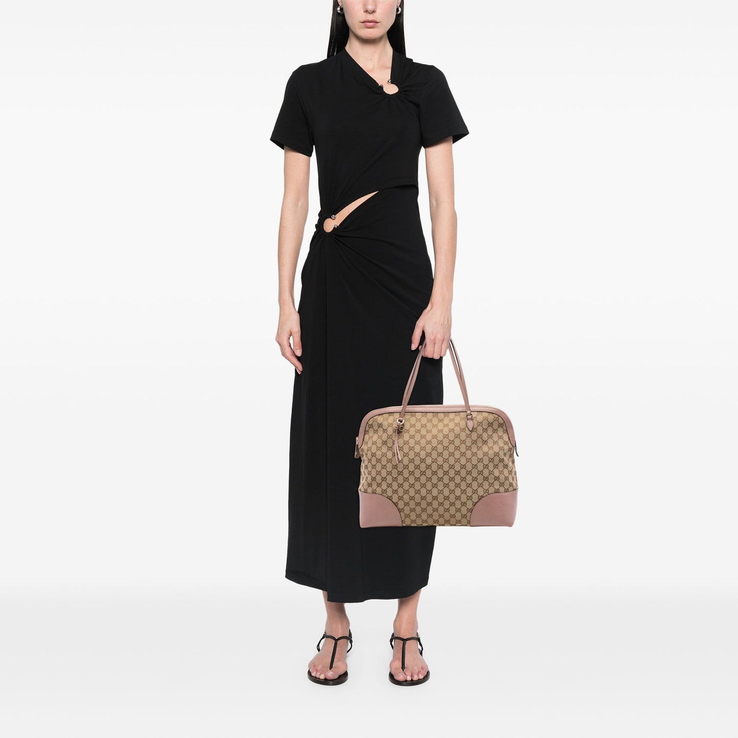 Gucci Large GG Canvas Bree Dome Tote