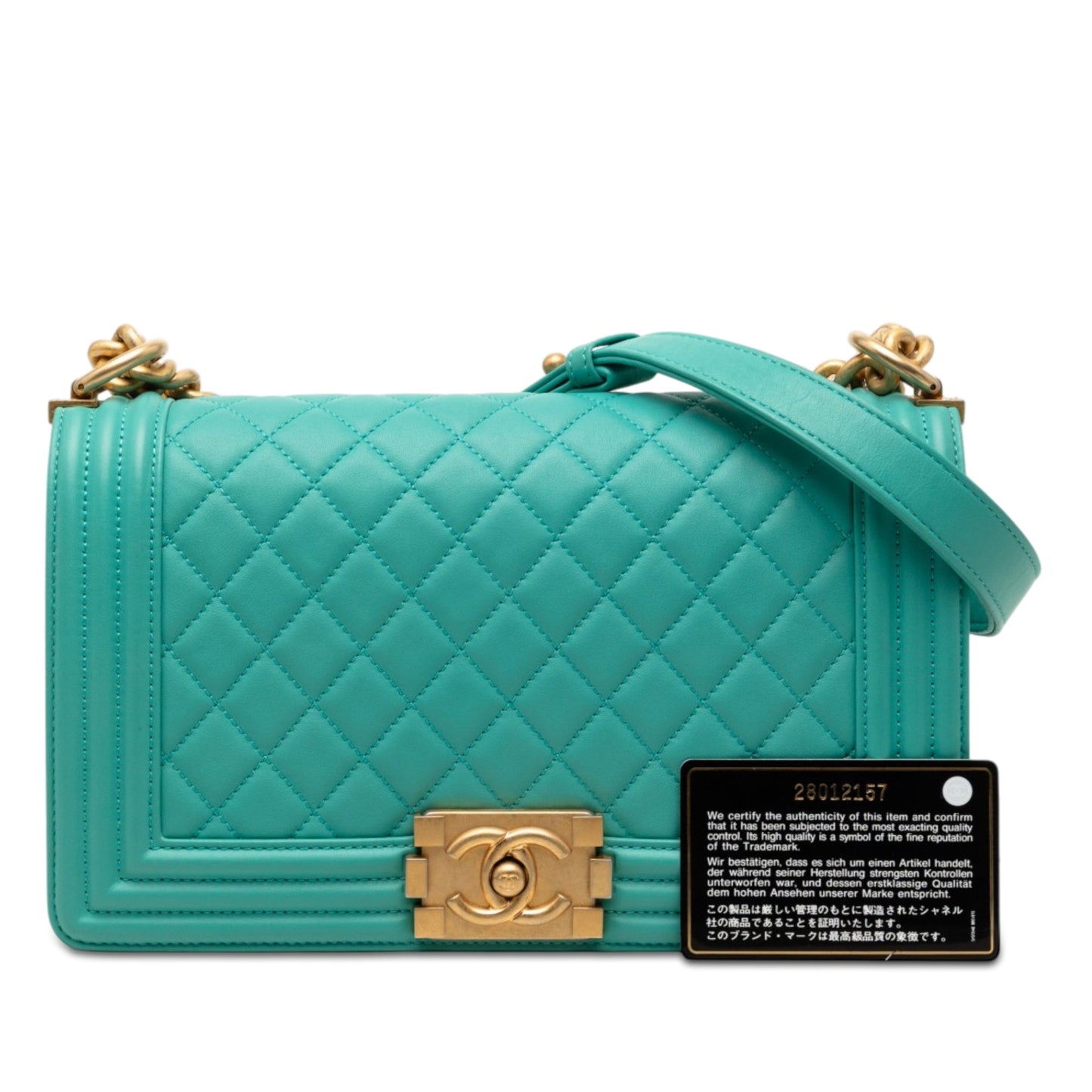 Chanel Old Medium Quilted Lambskin Boy Flap